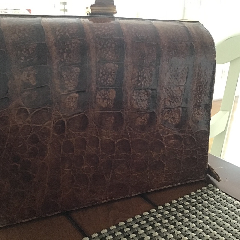 Vintage Clutch Bag - Reptile design